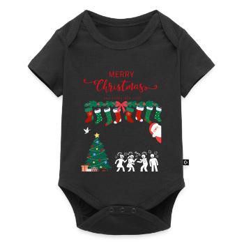 Merry Christmas - Baby Premium short-sleeve bodysuit - black - Front