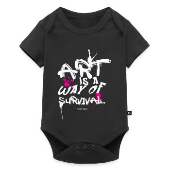 Art survival - Baby Premium short-sleeve bodysuit - black - Front