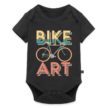 Vibrant Bike Art Design - Baby Premium short-sleeve bodysuit - black - Front