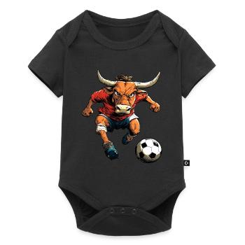 Bull Football - Baby Premium short-sleeve bodysuit - black - Front