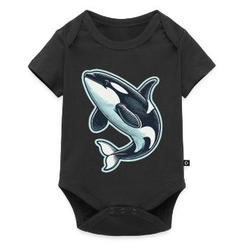 Killer whale - Baby Premium short-sleeve bodysuit - black - Front