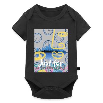 Juste un instant - Body à manches courtes Premium Bébé - noir - Devant