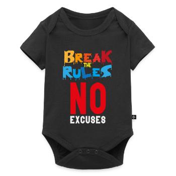 Enfreindre les règles - Body à manches courtes Premium Bébé - noir - Devant