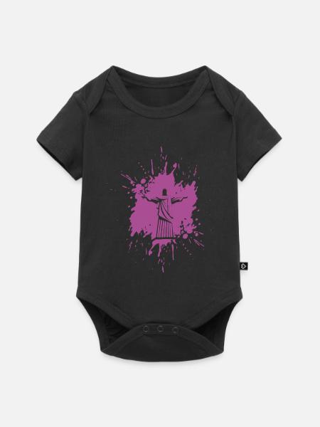 Rio de Janeiro | Christo - Baby Premium Kurzarmbody - Schwarz
