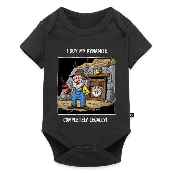 Dynamit-Miner ! - Baby Premium Kurzarmbody - Schwarz - Vorne