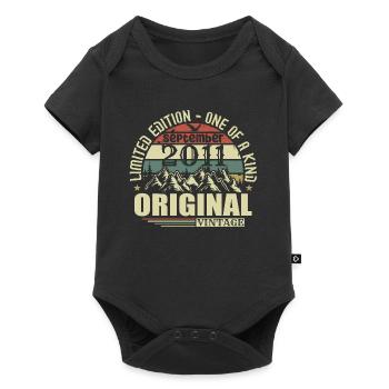 September 2011 Vintage September 2011 Birthday - Baby Premium short-sleeve bodysuit - black - Front