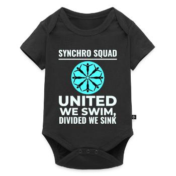 Vereint schwimmen wir geteilt wir versinken Synchro Squad - Baby Premium Kurzarmbody - Schwarz - Vorne