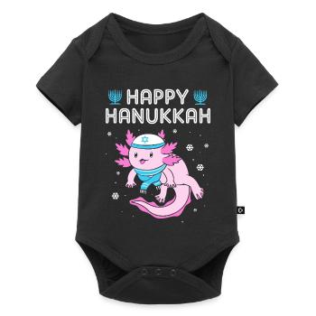 Hanoukka Hanoukka Hanoukka - Body à manches courtes Premium Bébé - noir - Devant