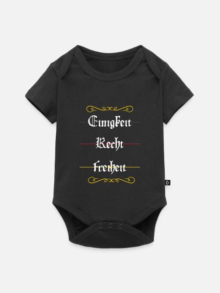 Einigkeit, Recht, Freiheit - Baby Premium Kurzarmbody - Schwarz