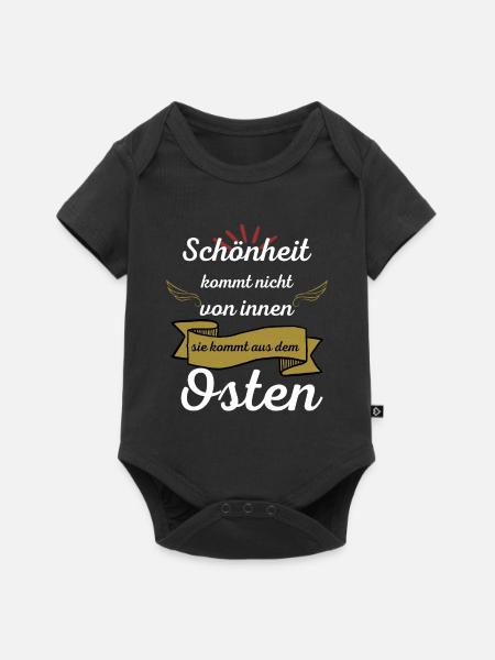 Schönheit kommt aus dem Osten - Baby Premium Kurzarmbody - Schwarz