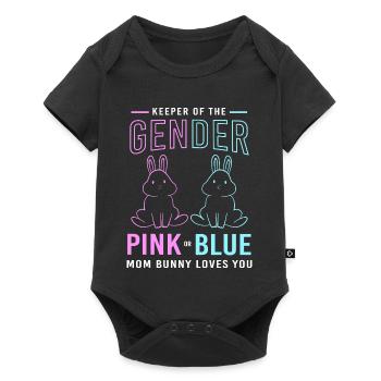 Révélation du sexe de Pâques de la future maman - Body à manches courtes Premium Bébé - noir - Devant