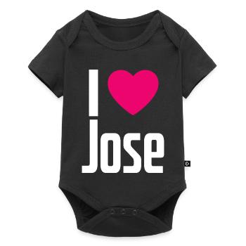 J’aime Jose Pink Heart J’aime Jose - Body à manches courtes Premium Bébé - noir - Devant