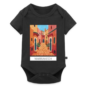 Marrakech La Magie des Couleurs - Body à manches courtes Premium Bébé - noir - Devant