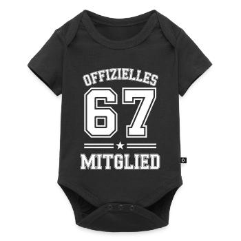 Équipe officielle du club de 67 membres - Body à manches courtes Premium Bébé - noir - Devant