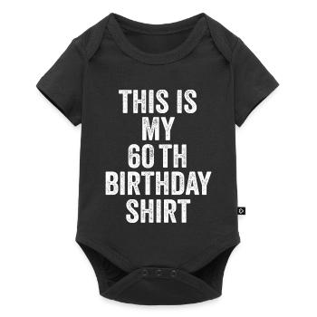 60th Birthday 60th Birthday Gift - 60th Birthday Gift - Baby Premium short-sleeve bodysuit - black - Front