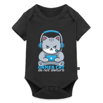 Chat Gamer Helmet Blue - Baby Premium short-sleeve bodysuit - black - Front