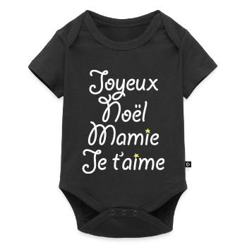 Merry Christmas Granny I love you - Baby Premium short-sleeve bodysuit - black - Front