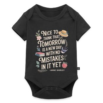 Book Lover Tomorrow Quote Anne Shirley - Baby Premium short-sleeve bodysuit - black - Front