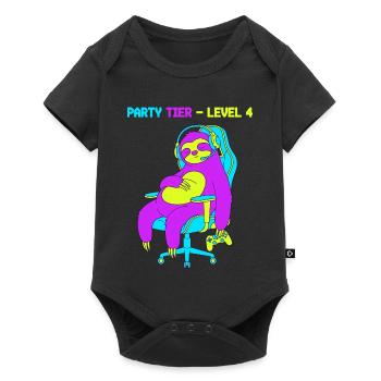 Party Tier Level 4 - Baby Premium short-sleeve bodysuit - black - Front