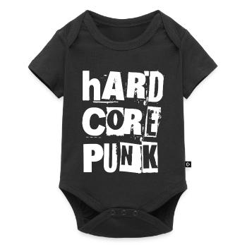 Hardcore Punk Distressed Typography - Baby Premium short-sleeve bodysuit - black - Front