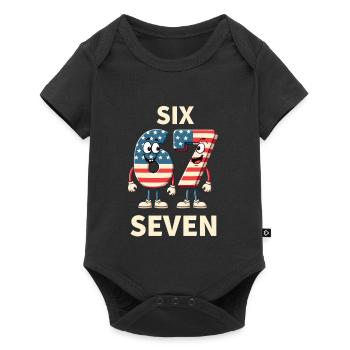 US Flag 67 Memes Six Seven - Baby Premium short-sleeve bodysuit - black - Front