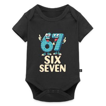 US Flag 67 Memes Six Seven - Baby Premium short-sleeve bodysuit - black - Front