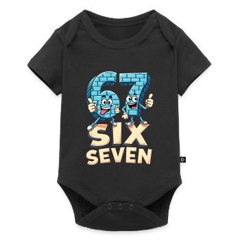 US Flag 67 Memes Six Seven - Baby Premium short-sleeve bodysuit - black - Front