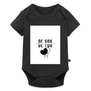 Sei du selbst - Baby Premium Kurzarmbody - Schwarz - Vorne