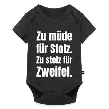 Too tired for pride – doubtless - Baby Premium short-sleeve bodysuit - black - Front