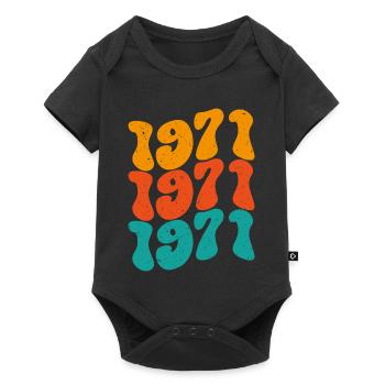 Millésime 1971 - Body à manches courtes Premium Bébé - noir - Devant