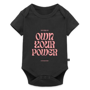 own your power - Baby Premium short-sleeve bodysuit - black - Front