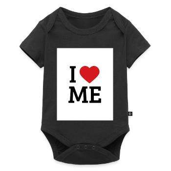 I Love Me Heart – Self-Love - Baby Premium short-sleeve bodysuit - black - Front