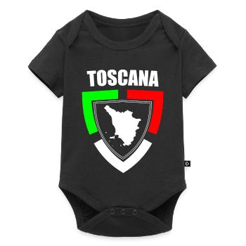 Souvenir toscane en t-shirt tricolore d’Italie - Body à manches courtes Premium Bébé - noir - Devant