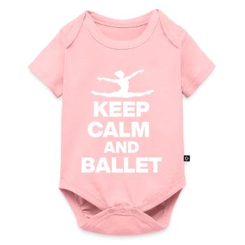 KEEP CALM AND BALLET, GRACE & POWER! BALLET FAN🩰 - Baby Premium short-sleeve bodysuit - rose - Front