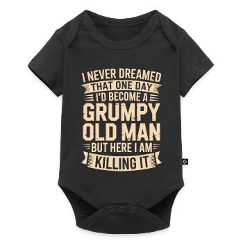 Grumpy Old Man Killing It - Baby Premium short-sleeve bodysuit - black - Front