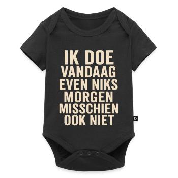 Nothing today, maybe tomorrow - Baby Premium short-sleeve bodysuit - black - Front