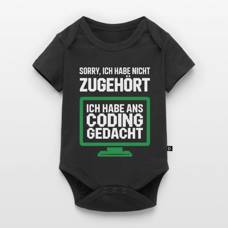 Coding Thought Screen Saying Baby Premium short-sleeve bodysuit