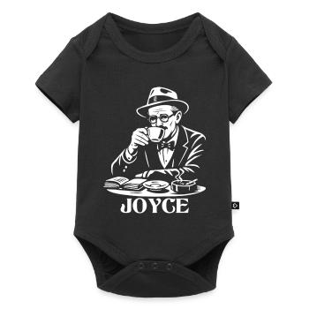 James Joyce Café Lecteur Rétro - Body à manches courtes Premium Bébé - noir - Devant