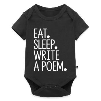 Eat Sleep Write A Poem - Baby Premium short-sleeve bodysuit - black - Front