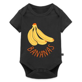 Bananas Funny Fruit Shirt Cute Summer Food Design - Baby Premium Kurzarmbody - Schwarz - Vorne