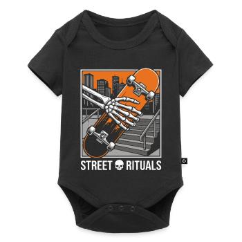 Skater Street Rituals Shirt, Hoodie, Bag and Cap - Baby Premium short-sleeve bodysuit - black - Front