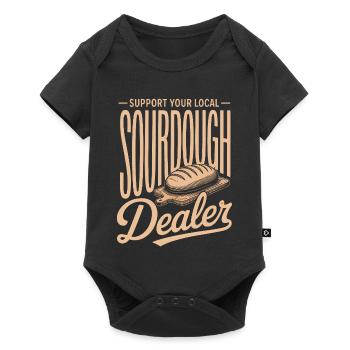 Sourdough Dealer Local Support - Baby Premium short-sleeve bodysuit - black - Front