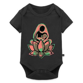 Yoga mère-enfant - Body à manches courtes Premium Bébé - noir - Devant