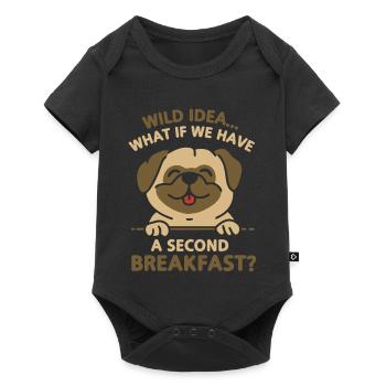 Second Breakfast  - Baby Premium short-sleeve bodysuit - black - Front