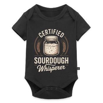 Chuchoteur certifié de levain - Body à manches courtes Premium Bébé - noir - Devant