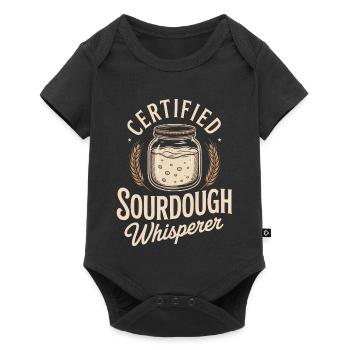 Chuchoteur certifié de levain - Body à manches courtes Premium Bébé - noir - Devant