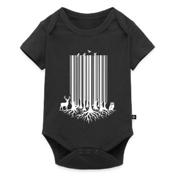 Code-barres arbre - Body à manches courtes Premium Bébé - noir - Devant