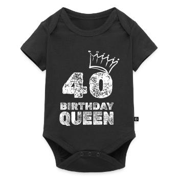 40 - Baby Premium short-sleeve bodysuit - black - Front