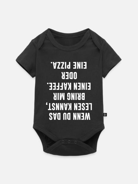 Lustiges Designe - Baby Premium Kurzarmbody - Schwarz