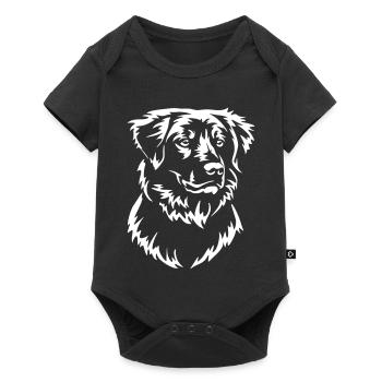 Duck Tolling Retriever Head "Black Edition" - Baby Premium short-sleeve bodysuit - black - Front